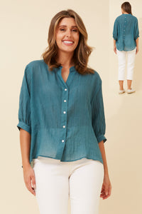 CKM BUTTON BACK DETAIL SHIRT