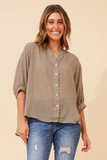 CKM BUTTON BACK DETAIL SHIRT