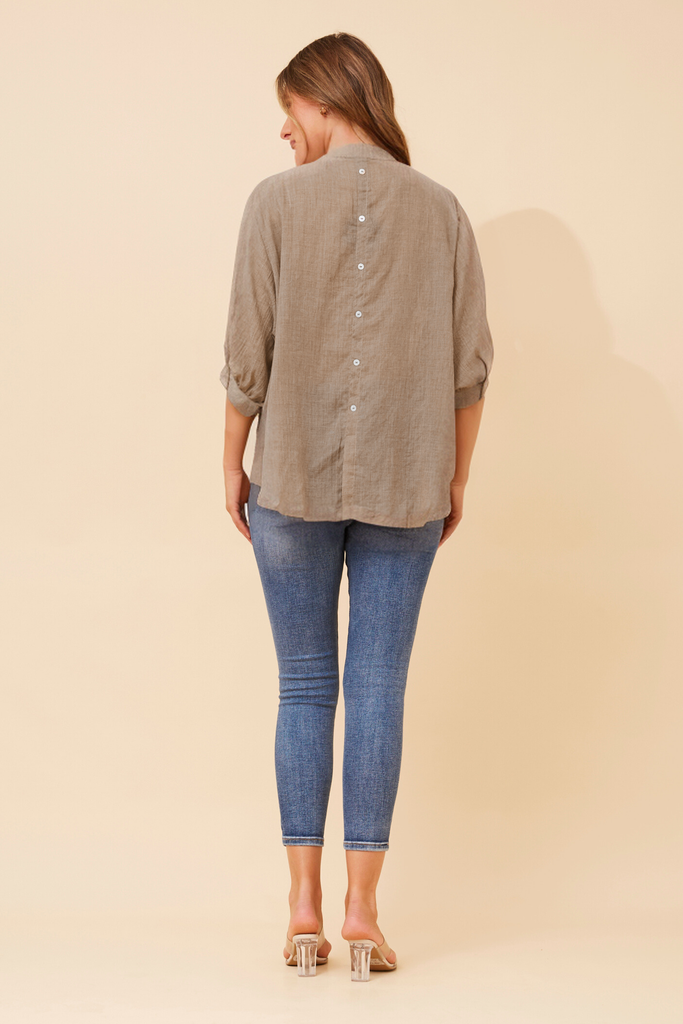 CKM BUTTON BACK DETAIL SHIRT