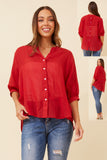 CKM BUTTON BACK DETAIL SHIRT