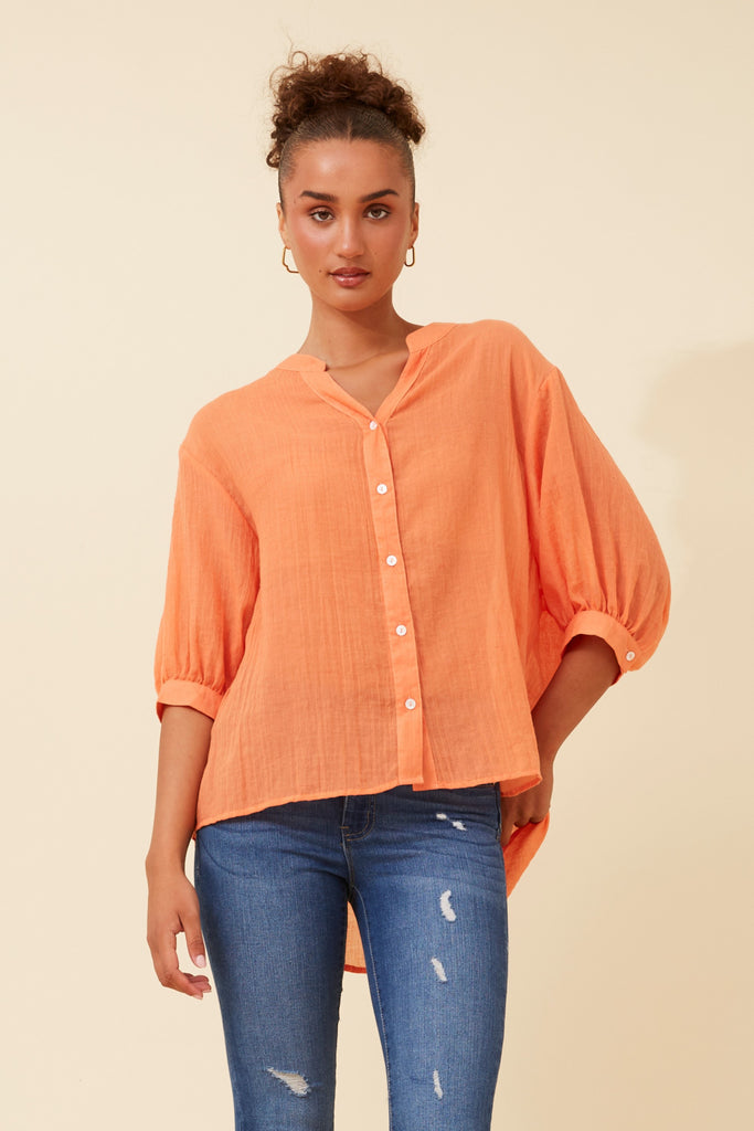 CKM BUTTON BACK DETAIL SHIRT