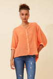 CKM BUTTON BACK DETAIL SHIRT