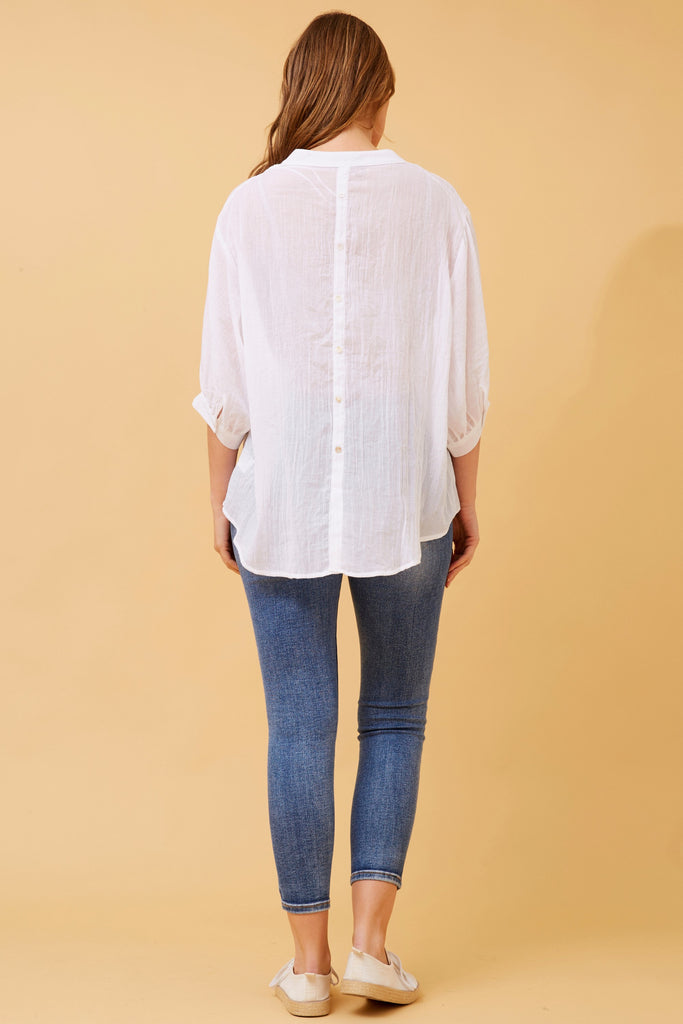 CKM BUTTON BACK DETAIL SHIRT
