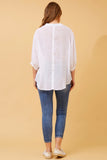 CKM BUTTON BACK DETAIL SHIRT