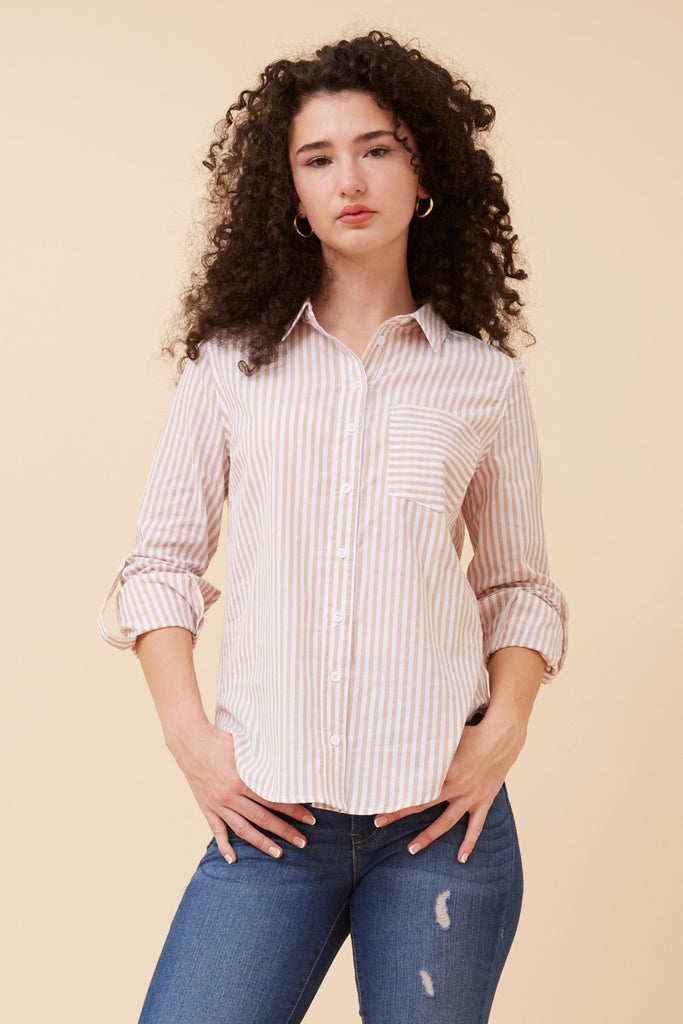 CKM - STRIPE PRINT SHIRT