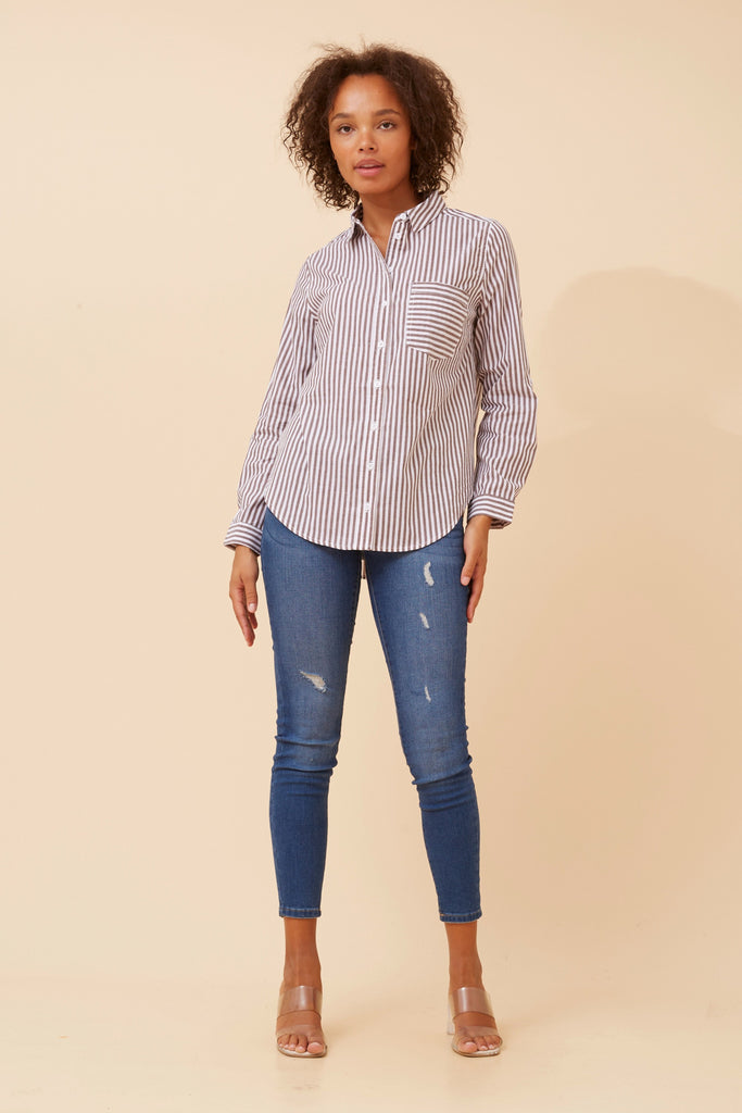 CKM - STRIPE PRINT SHIRT