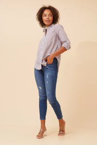 CKM - STRIPE PRINT SHIRT