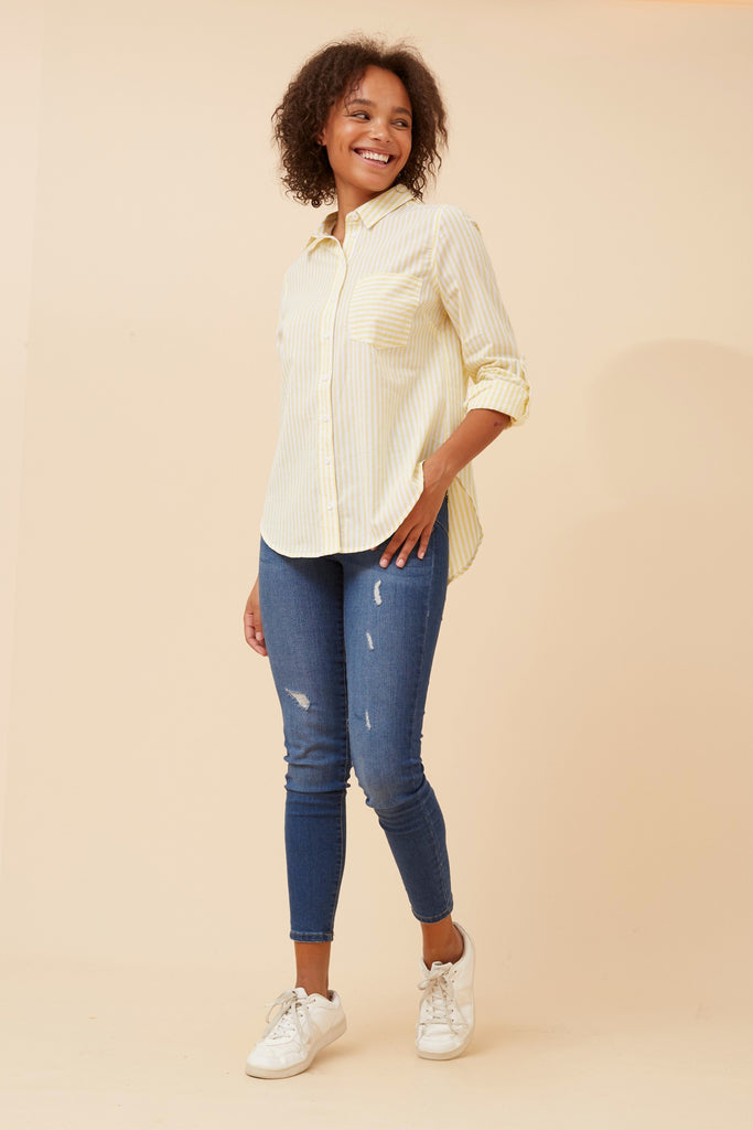 CKM - STRIPE PRINT SHIRT