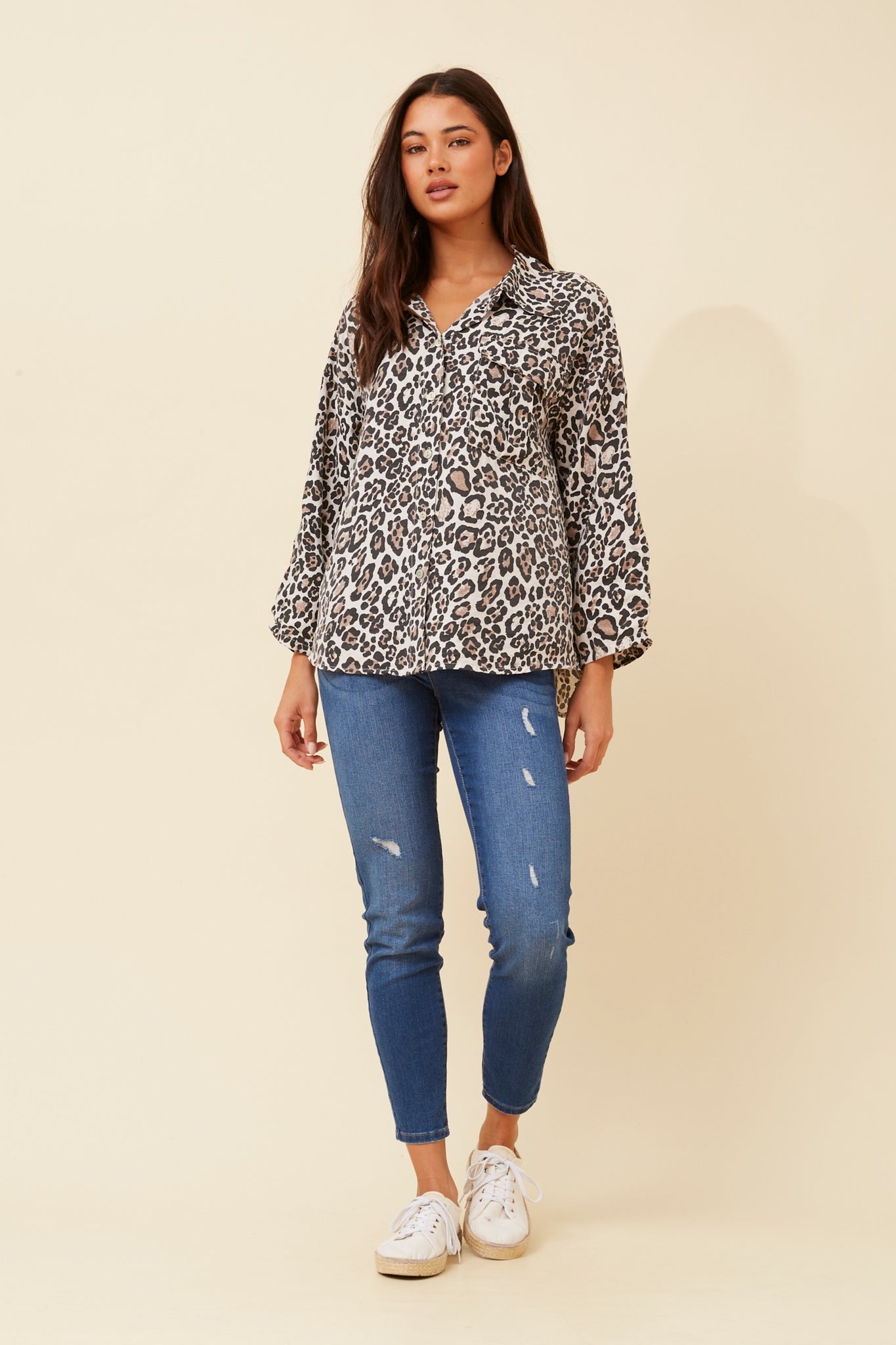 CKM - 3/4 ROLL UP SLEEVE SHIRT