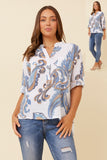 CKM - PAISLEY PRINTED TOP