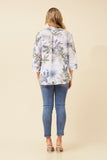 CKM - BUTTON DETAIL LEAF PRINT