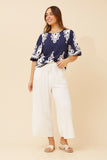 CKM - 3/4 BALLOON SLEEVE TOP
