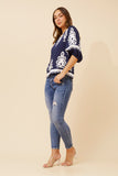 CKM - 3/4 BALLOON SLEEVE TOP