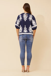 CKM - 3/4 BALLOON SLEEVE TOP