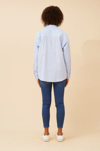 CKM - LONG SLEEVE STRIPE PRINT SHIRT