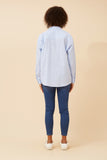 CKM - LONG SLEEVE STRIPE PRINT SHIRT