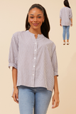 CKM - 3/4 SLEEVE BUTTON SHIRT