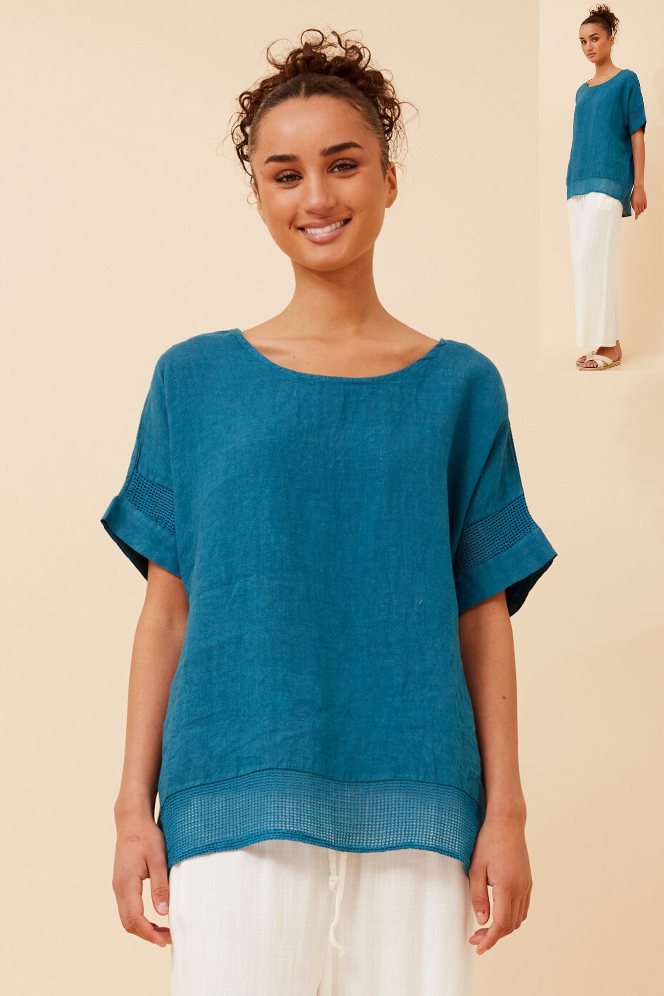 CKM - SHORT SLEEVE LADDER TRIM TOP