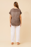 BOTTEGA MODA - SHORT SLEEVE SOLID TOP