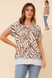 CKM - DOUBLE LINED PRINTED TOP