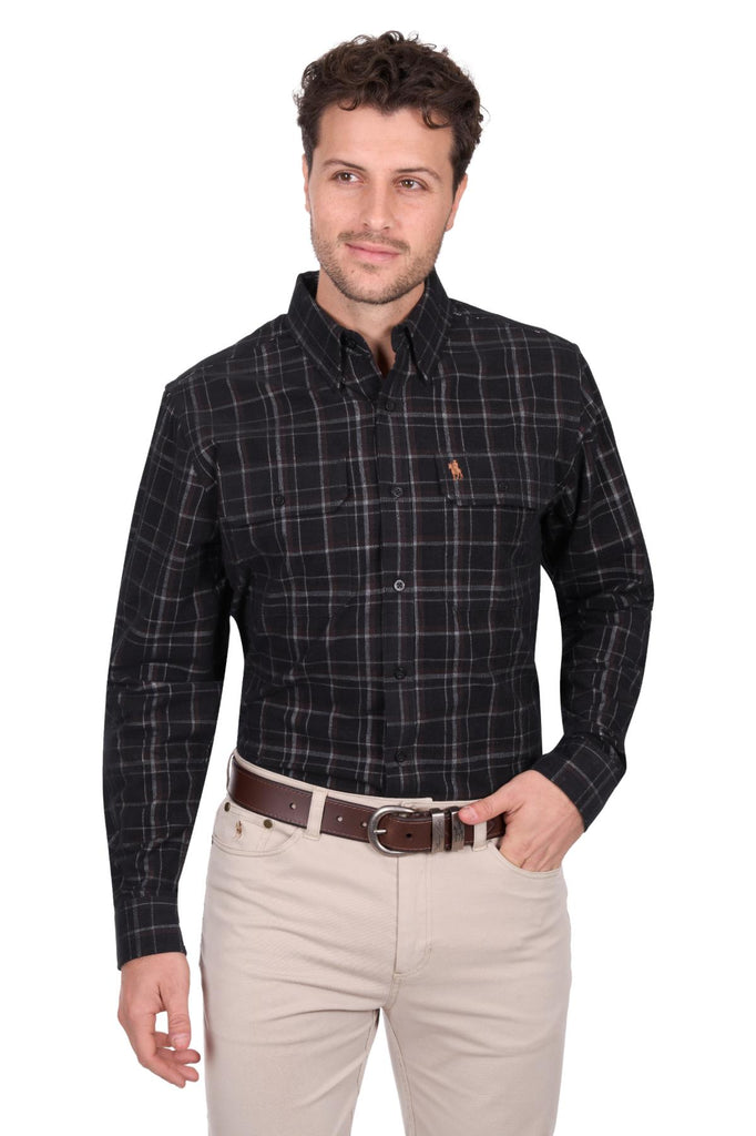 THOMAS COOK - MENS BEN THERMAL 2 PKT LS SHIRT
