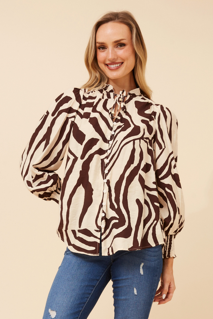 CKM - LONG SLEEVE BALLOON BLOUSE