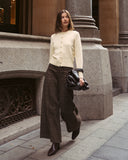 WHITE CLOSET - COTTON KNIT CARDIGAN