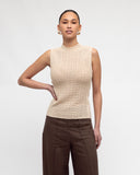 WHITE CLOSET - SHEER KNIT TOP