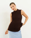 WHITE CLOSET - COTTON KNIT TANK
