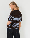 WHITE CLOSET - SADIE STRIPE KNIT TEE