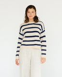 WHITE CLOSET - STRIPE KNIT JUMPER