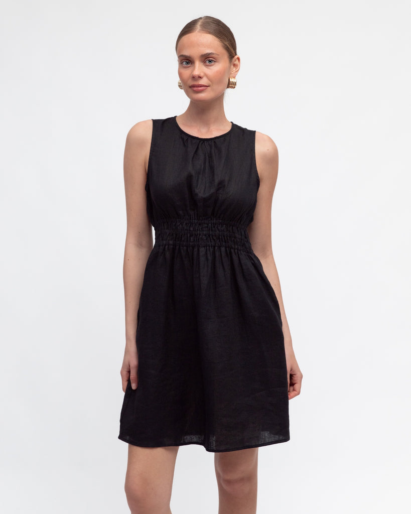 WHITE CLOSET - WAIST DETAIL MINI DRESS