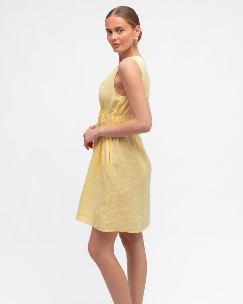 WHITE CLOSET - WAIST DETAIL MINI DRESS