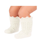 TOSHI - ORGANIC SOCKS KNEE FRILLY LACE