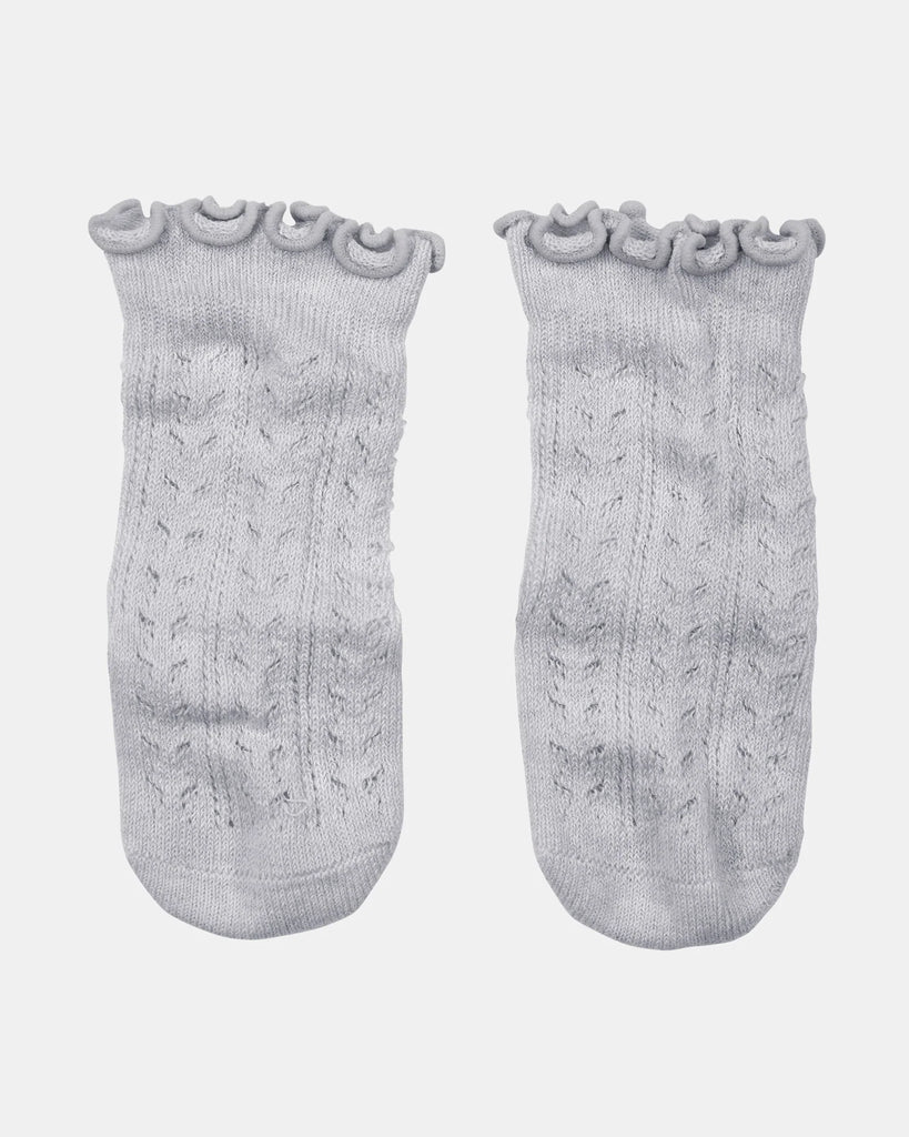 TOSHI - ORGANIC SOCKS KNEE FRILLY LACE