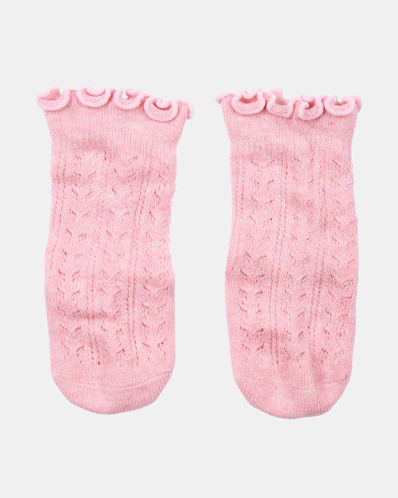 TOSHI - ORGANIC SOCKS KNEE FRILLY LACE