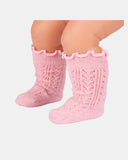 TOSHI - ORGANIC SOCKS KNEE FRILLY LACE