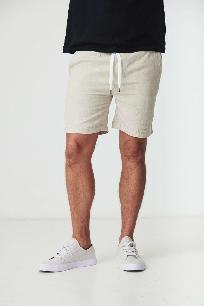 BLACK WOOD - ZIGGY LINEN SHORTS