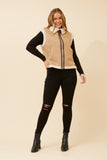 CKM - SLEEVELESS FAUX SHEARLING VEST