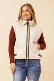 CKM - SLEEVELESS FAUX SHEARLING VEST