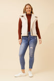 CKM - SLEEVELESS FAUX SHEARLING VEST