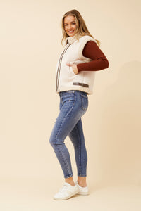CKM - SLEEVELESS FAUX SHEARLING VEST