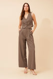 CKM - CROP LENGTH VEST WITH MOCK POCKETS