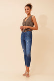 CKM - CROP LENGTH VEST WITH MOCK POCKETS