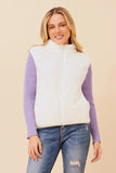 CKM - SLEEVELESS ZIP FRONT HIGH NECK VEST