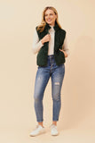 CKM - SLEEVELESS ZIP FRONT HIGH NECK VEST