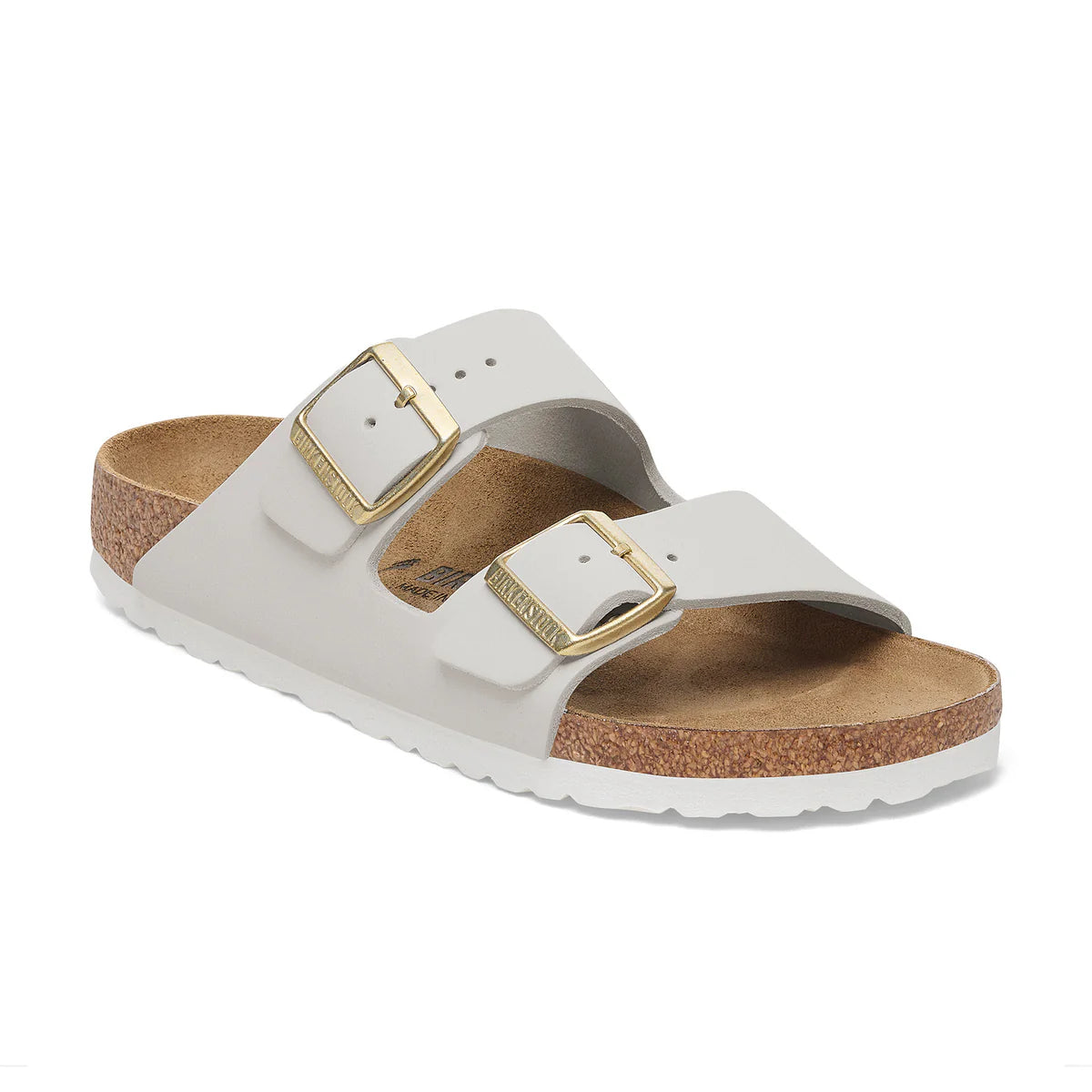 BIRKENSTOCK - ARIZONA ANTIQUE WHITE NUBUCK LEATHER NARROW