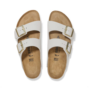 BIRKENSTOCK - ARIZONA ANTIQUE WHITE NUBUCK LEATHER NARROW