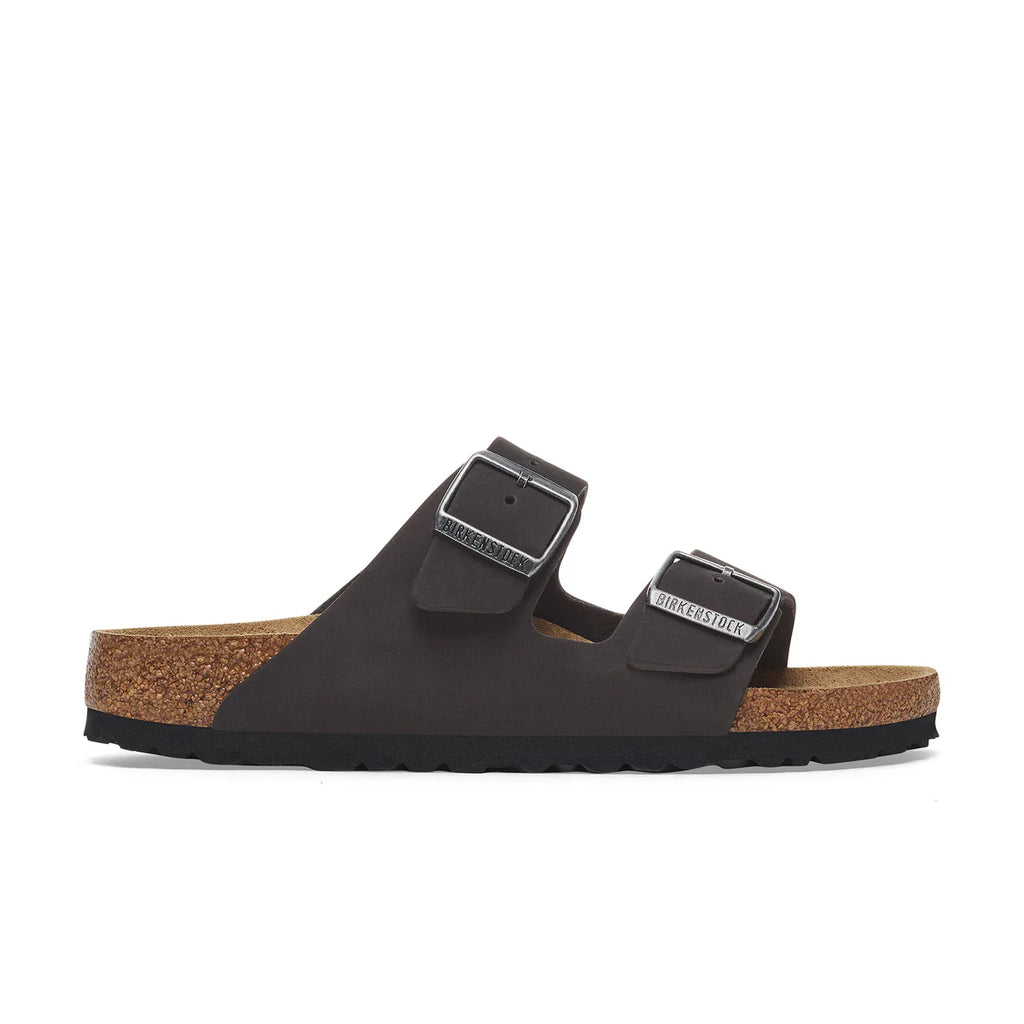 BIRKENSTOCK - ARIZONA SFB BLACK NUBUCK LEATHER REGULAR