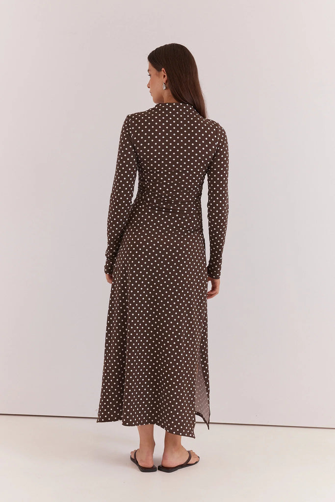 SASS - ASHINI LONG SLEEVED RUCHED DRESS